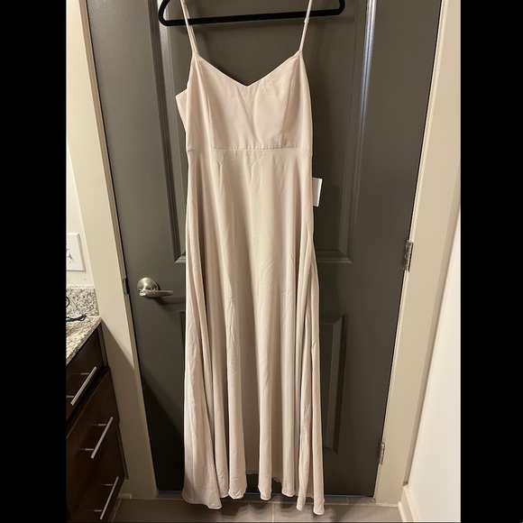 Show Me Your Mumu Faith Maxi Dress New w/tags Sx M Nude2 Champagne/ Taupe NEW - Picture 2 of 5